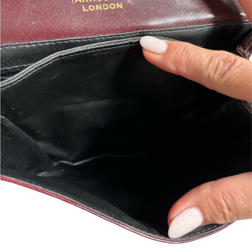 Harrods made in Italy 100% genuine leather vintage cross body bag - Picture 13 of 16